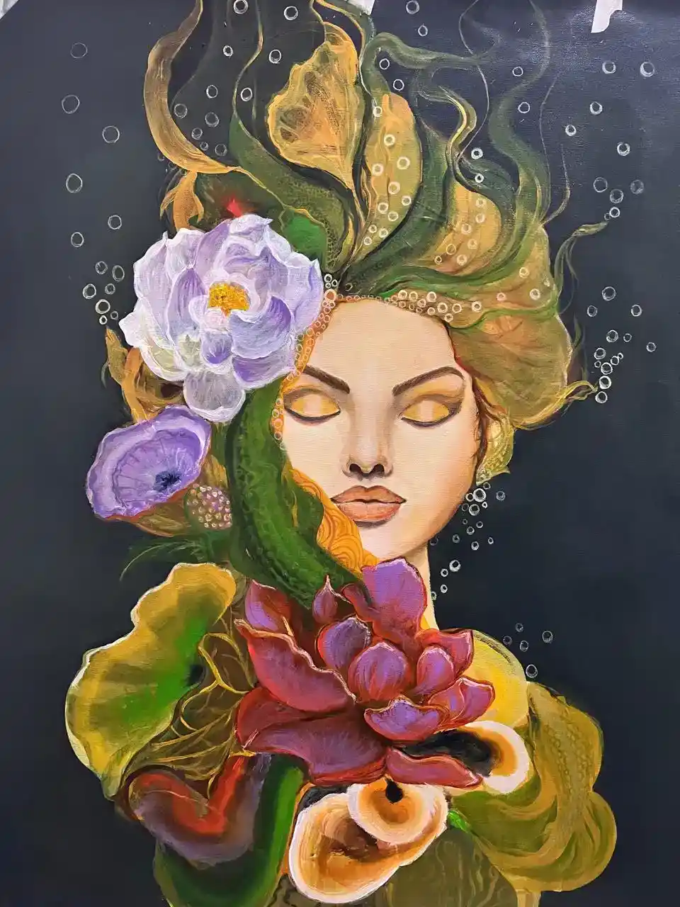Breathe, Acrylic, Modern, Impressionism, Nature, Home decor, Wall decor, Artwork, Handpainted, Art, Painting, VistaPallette